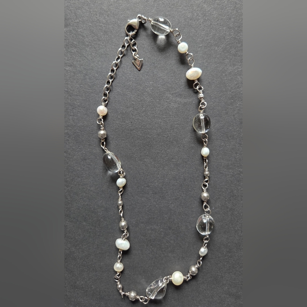 Silpada Sterling Silver & Freshwater Pearl Necklace - Picture 3 of 6